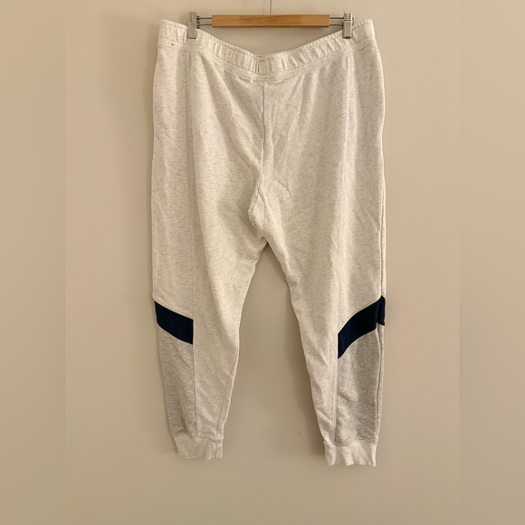 Nike Sportswear Joggers Cream White Navy Stripe Sweatpants XL Streetwear - Picture 3 of 9
